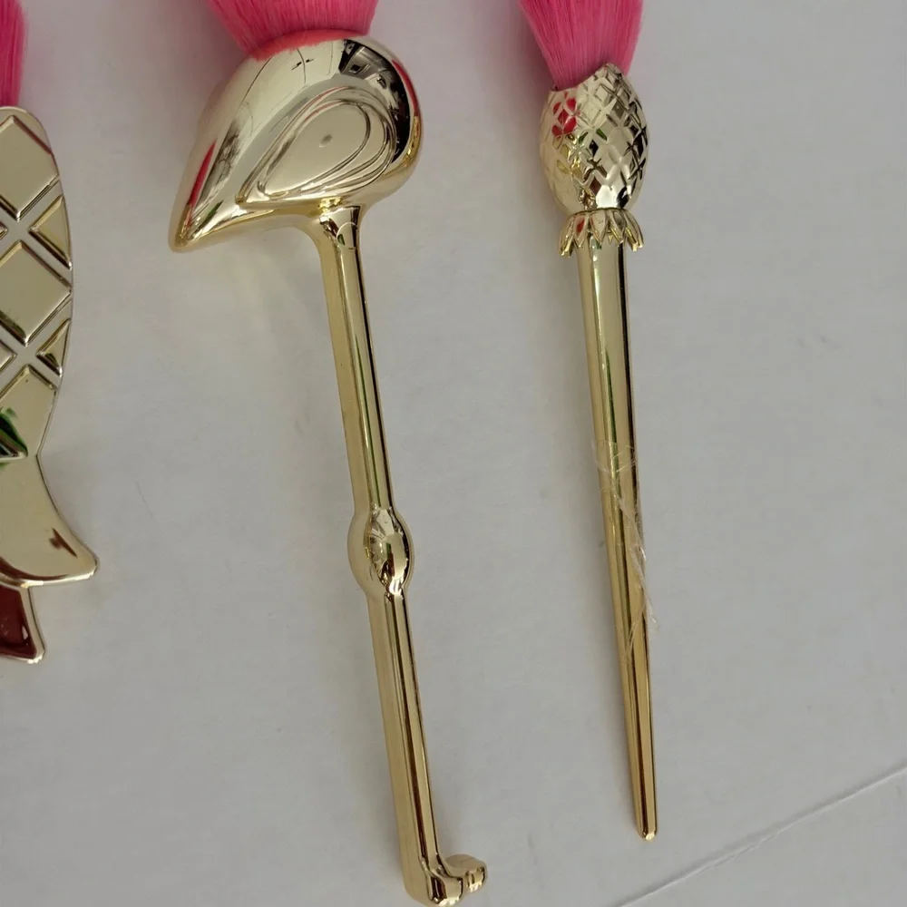 Tarte Pink and Gold Tropical Makeup Brush Set
